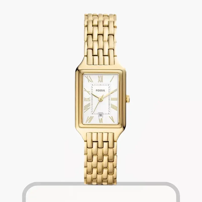 Fossil Raquel Three-Hand Date Gold-tone Ladies Watch- ES5220